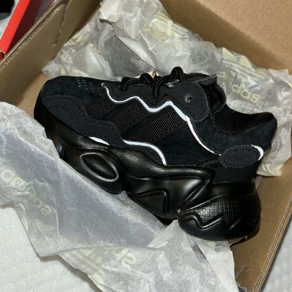 Adidas Ozweego Core Black Toddler Shoes sneaker casual easy on